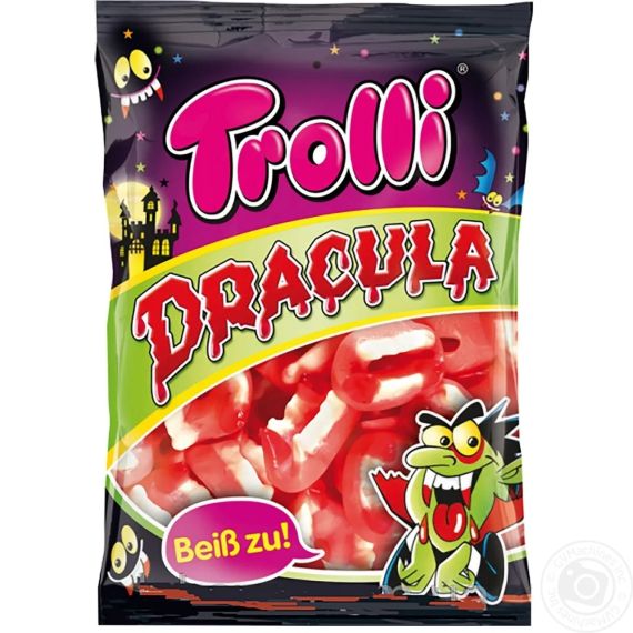 Конфеты желейные жевательные Trolli Dracula (Дракула), 200г, Германия