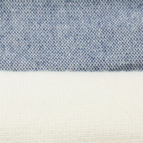 Рушник пляжний Fouta 170 × 100 см бежевий/темно-синій - One Size