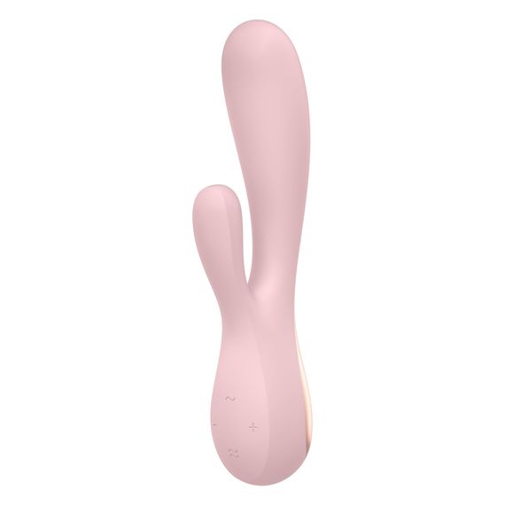 Смарт вібратор-кролик Satisfyer Mono Flex Mauve, 2 мотори, керування через інтернет | Зображення 1