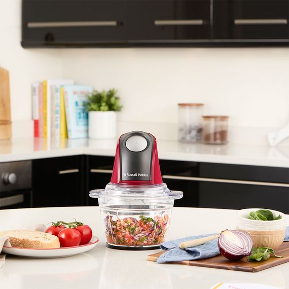 Подрібнювач Russell Hobbs Desire Red, 200Вт, чаша-500мл, скло, корпус-пластик, червоний (27130-56) | Зображення 6