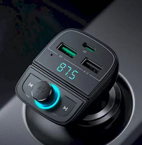 Автомобильный FM трансмиттер модулятор Ugreen CD229 зарядное устройство для телефона | Зображення 1