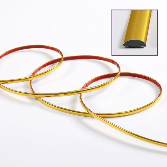 D-образный молдинг 3m*8mm*4mm ЗОЛОТО (D) SW-00001551 | Зображення 1