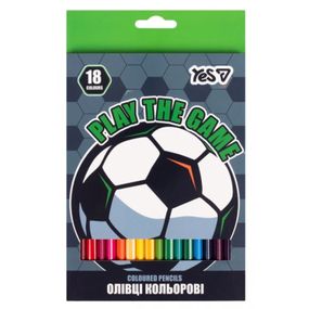 Набір кольорових олівців YES Football 290788 24 кольори
