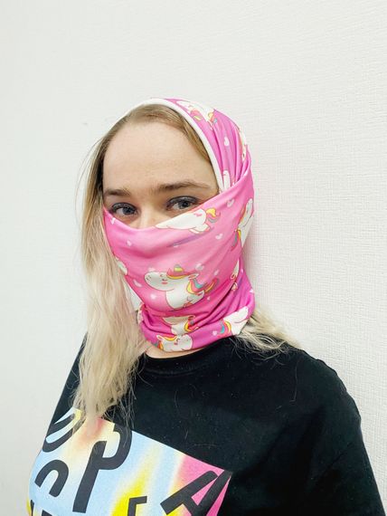 Защитная бафф маска на лицо 4Profi Unicorn размер S 14752 | Зображення 2