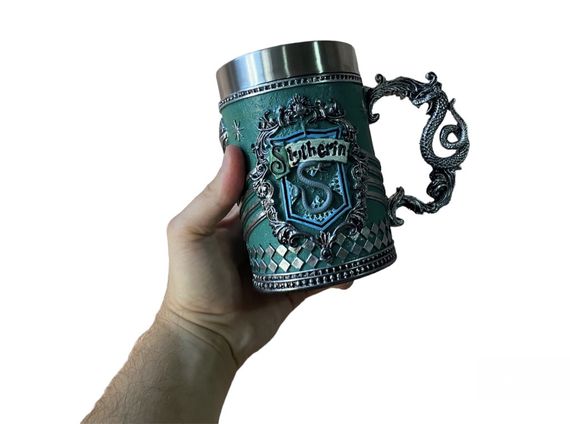 Кухоль Чашка Келих 3D Неіржавка сталь Гаррі Поттер Слизерин 500 мл | Зображення 2