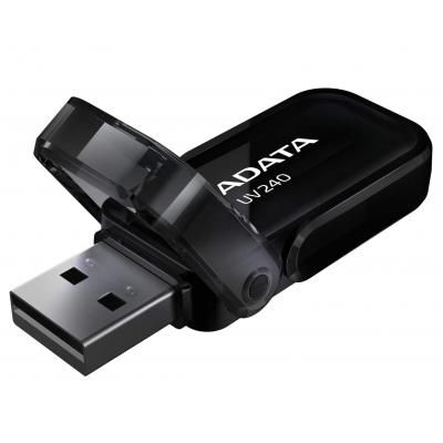 USB флеш накопичувач ADATA 32GB UV240 Black USB 2.0 (AUV240-32G-RBK) | Зображення 1