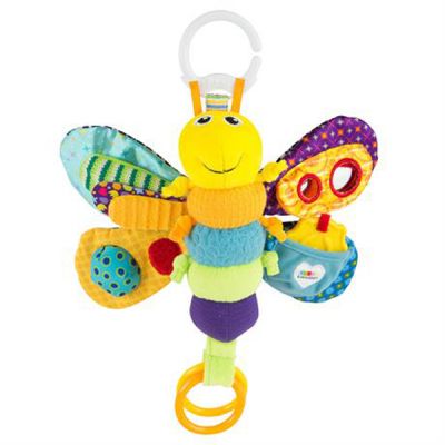 Игрушка на коляску Lamaze Бабочка с прорезывателем и пискавкой (L27024)