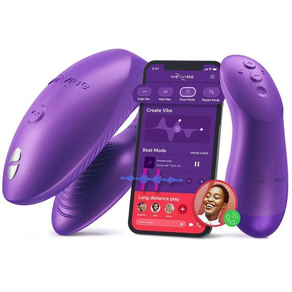 Смарт-вібратор для пар We-Vibe Chorus Pro Cosmic Purple Sex Aura