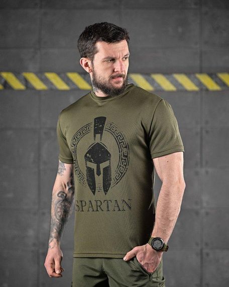 Тактическая потоотводящая футболка Oblivion SPARTAN олива  ДЛ6583 | Зображення 1