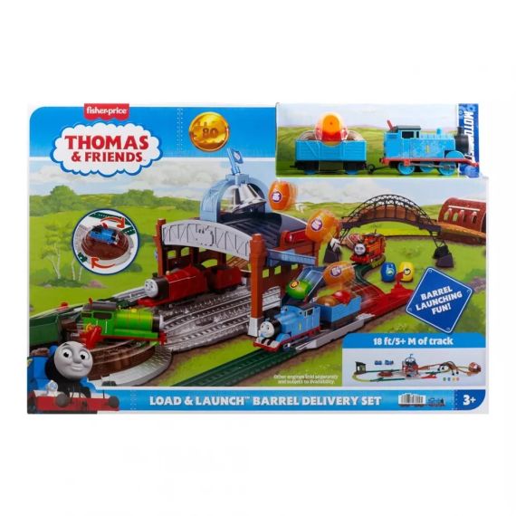 Залізниця Паровозик Томас і друзі Пригоди з цистернами Fisher-Price Thomas & Friends Load & Launch Barrel Delivery Set | Зображення 1