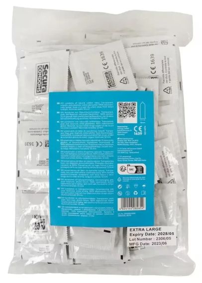 Гладкі презервативи у рясному мастилі Secura - Extra Wet, 100 шт sexstyle | Зображення 1