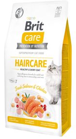 Корм Brit Care Cat Grain Free Haircare Healthy & Shiny Coat сухой для ухода за кожей и шерстью кошек 7 кг