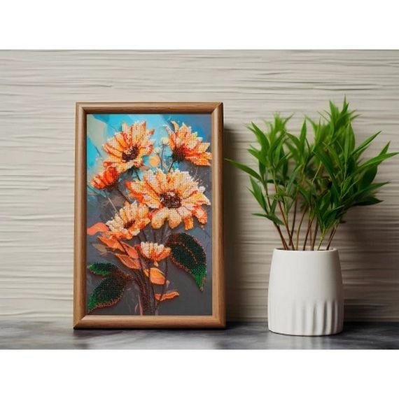 Набор для вышивания бисером "Дар солнца" AB-919 на натуральном холсте | Зображення 5