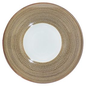 Тарілка обідня Losk Brenda Brown L0681-T8601559B 22.6 см коричнева