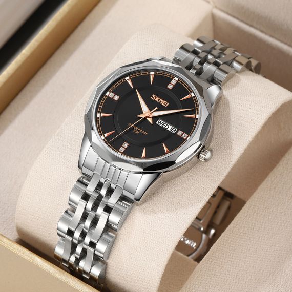 Жіночий годинник Skmei 9264SIBK Silver-Black | Зображення 2