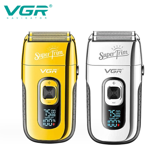 Електробритва VGR V-332 Silver, подвійне лезо, триммер, LED Display (45693-V-332 SILVER_538) | Зображення 3
