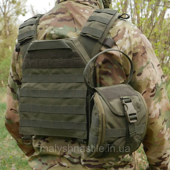 Підсумок-аптечка (швидкий скид) Kiborg GU Cordura Khaki | Зображення 8