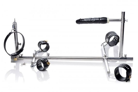 Конструкція для фіксації з фалоімітатором Imprisoned Metal Stockade with Dildo | Зображення 2