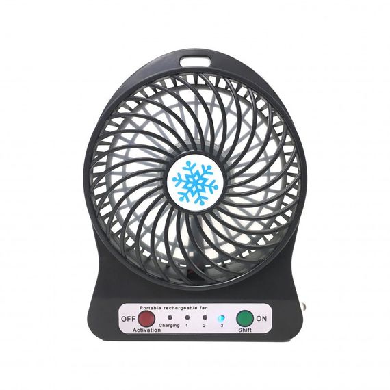 Портативний USB мінівентилятор з акумулятором Portable Mini Fan (настільний) | Зображення 3