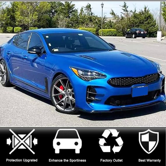 Накладки на Зеркала (Карбон) для Kia Stinger 2017-2023 гг | Зображення 1