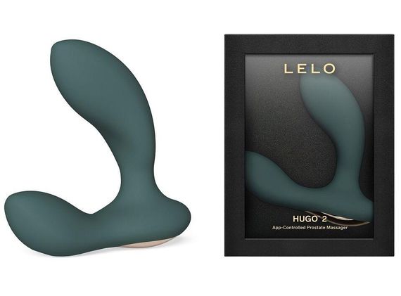 Смарт-масажер простати LELO Hugo 2 Green, 2 мотори, підвищена потужність Sex Aura | Зображення 1