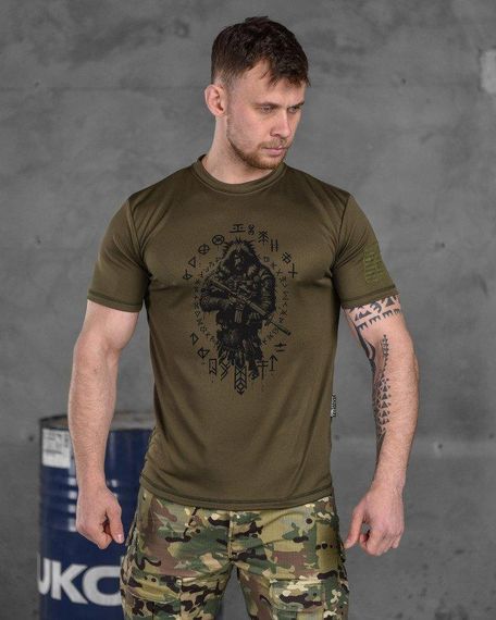 Тактическая потоотводящая  футболка  Oblivion tactical  berserk oliva  ВТ6783