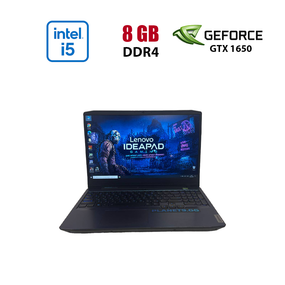 Игровой ноутбук Б-класс Lenovo IdeaPad Gaming 3 15IMH05 / 15.6" (1920x1080) IPS / Intel Core i5-10300H (4 (8) ядра по 2.5 - 4.5 GHz) / 8 GB DDR4 / 256 GB SSD / nVidia GeForce GTX 1650, 4 GB GDDR5, 128-bit / WebCam / HDMI б/у