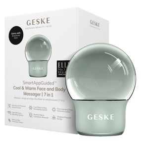 Массажер для лица и тела GESKE Cool&Warm Face and Body Massager 7в1 starlight, Зеленый