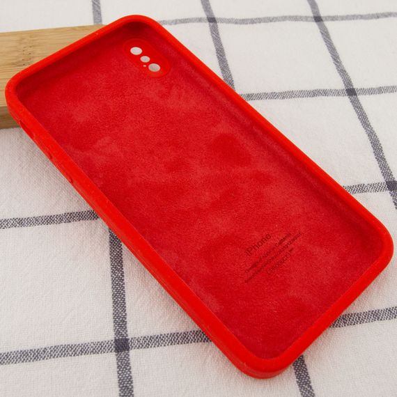 Чехол Silicone Case Square Full Camera Protective (AA) для Apple iPhone XS / X (5.8") | Зображення 2