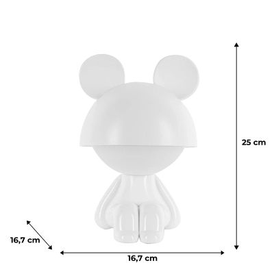 Ночник Kite Светильник LED с аккумулятором Cute Mouse, белый (K25-316-2-1) | Зображення 5
