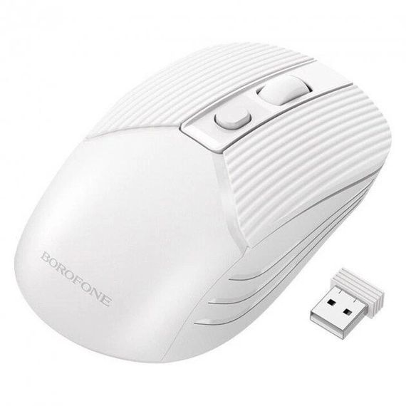 Мышь беспроводная BOROFONE BG5.1600DPI,White,2.4GHZ,Box | Зображення 1