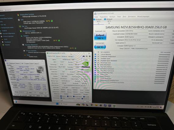 Мобильная рабочая станция Б-класс Dell Precision 5550 / 15.6" (1920x1080) IPS / Intel Core i7-10750H (6 (12) ядер по 2.6 - 5.0 GHz) / 32 GB DDR4 / 256 GB SSD + 256 GB SSD / nVidia Quadro T1000, 4 GB GDDR5, 128-bit / WebCa б/у | Зображення 7