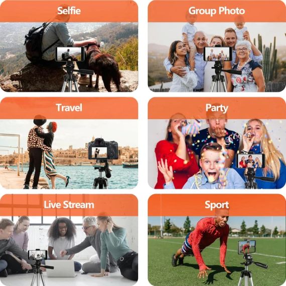 Штатив Polarduck 3-в-1 для смартфона з Bluetooth-пультом — штатив, монопод і селфі-палиця | Зображення 6