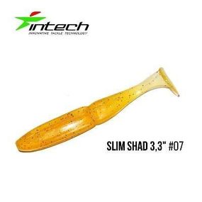 Силиконовая приманка, Съедобный силикон Intech Интеч Slim Shad 3,3"7 шт #07