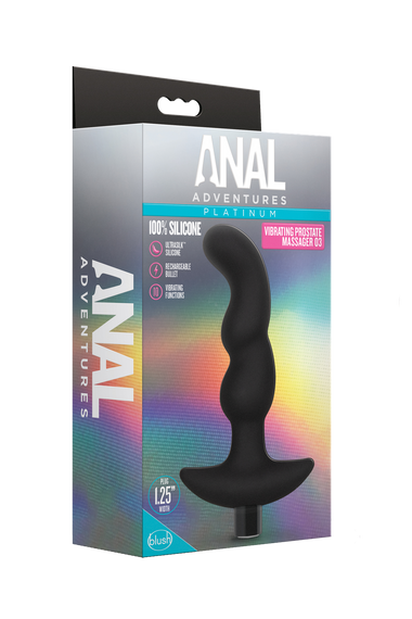 Масажер простати Blush Anal Adventures Platinum Silicone Vibrating Sex Aura | Зображення 6