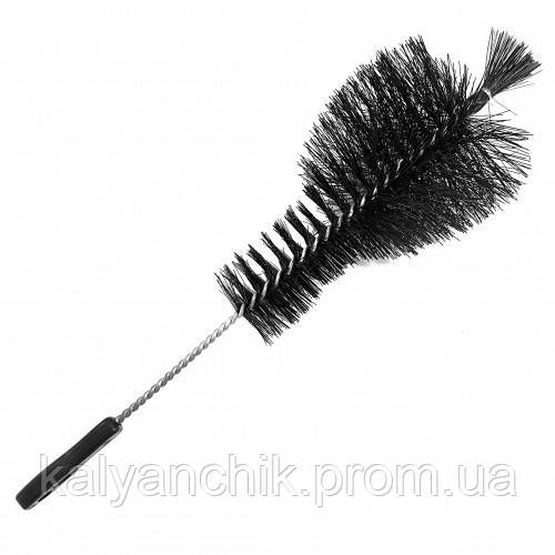 Ерш для чистки колбы кальяна Mich черный с хвостиком