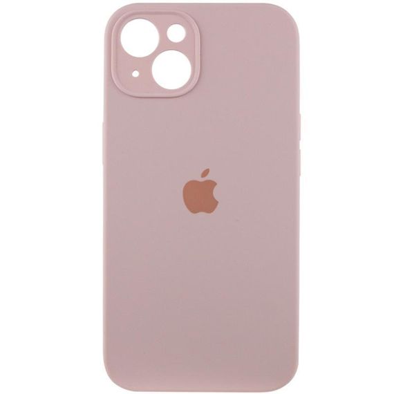 Чохол Silicone Case Full Camera Protective (AA) для Apple iPhone 13 (6.1") Рожевий / Chalk Pink
