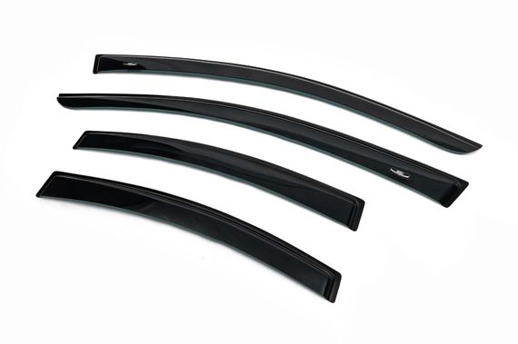 Ветровики (4 шт, HIC) для Mitsubishi Galant 2003-2012 гг | Зображення 2