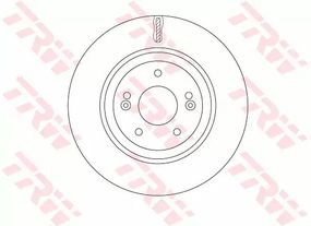 Диск гальмівний (1 шт.) HYUNDAI I40/ IX35/Ceed/Optima F D=320mm 11, TRW (DF7592)