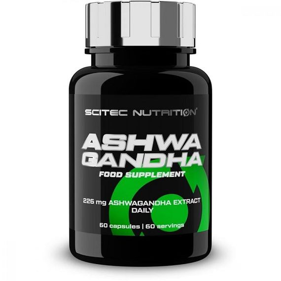Ашфаганда для спорту Scitec Nutrition Ashwagandha 60 Caps