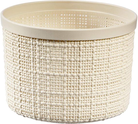 Корзина для хранения с крышкой Curver (Курвер) Jute 2 л (01903) Кремовый | Зображення 2