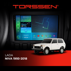 Штатна магнітола Torssen Lada Niva 1993-2018 NF9 Carplay