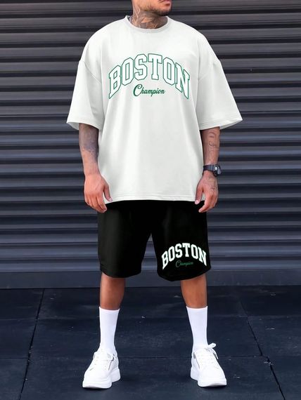 Комплект футболка та шорти ДТФ (оверсайз)