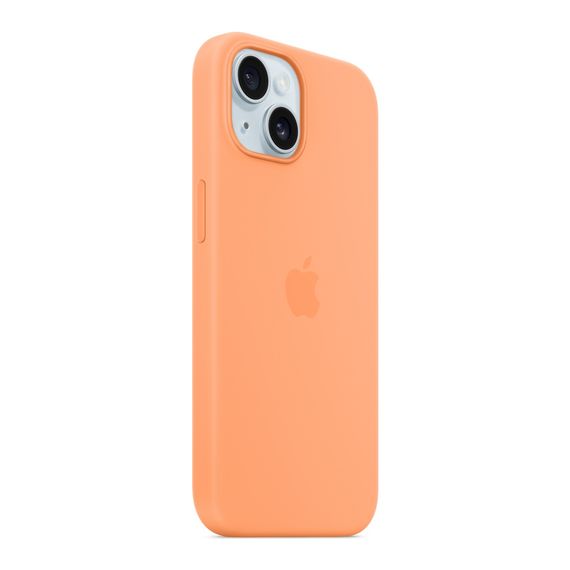 Чохол до мобільного телефона Apple iPhone 15 Silicone Case with MagSafe Orange Sorbet (MT0W3ZM/A) | Зображення 5
