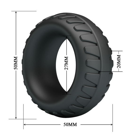 Ерекційне кільце Crazy Bull №3 - Dilson super soft silicone, BI-210353 sexstyle | Зображення 5
