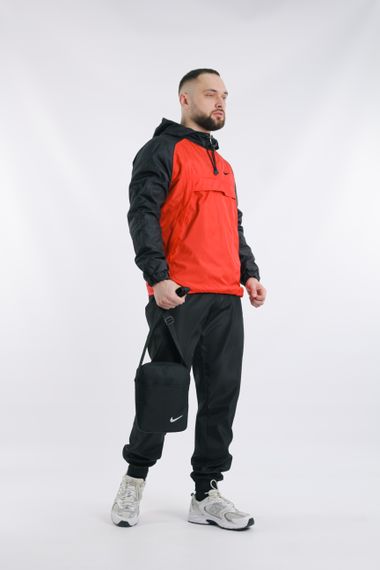 Комплект чоловічий Nike: анорак "House" чорно-червоний+ штани "President" чорні + барсетка чорна L (1621603302/2) | Зображення 5