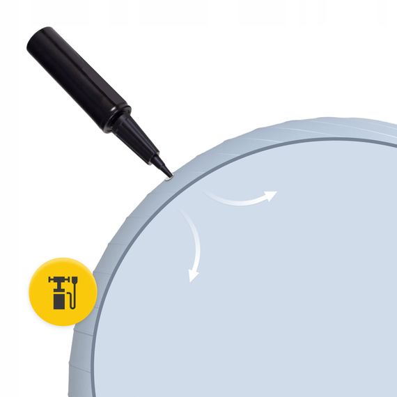 М'яч для фітнесу (фітбол) 4FIZJO 65 см Anti-Burst Grey (P-5905973404785) | Зображення 8