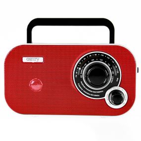 Радиоприемник Camry CR 1140 портативный AM/FM, переносной, от сети и батареек, красный