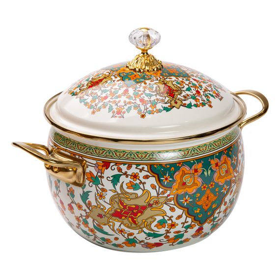 Емальована каструля об'ємом 4 літри для газових та електричних плит HP-2-115 | Зображення 1