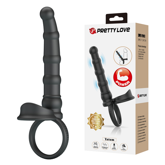 Насадка для анального сексу з вібрацією PRETTY LOVE - Tatum, 10 vibration functions, BI-210375 sexstyle